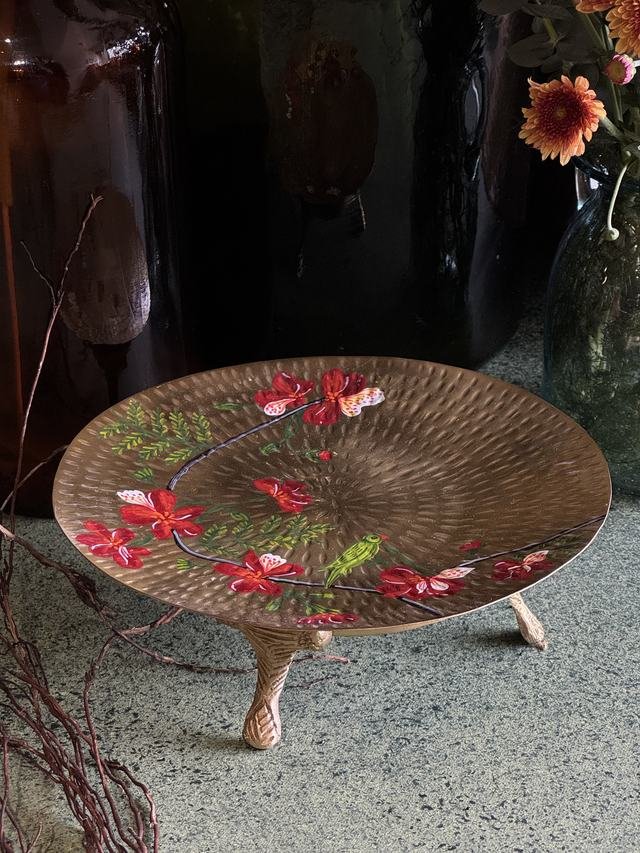Phoolwari Brass Platter