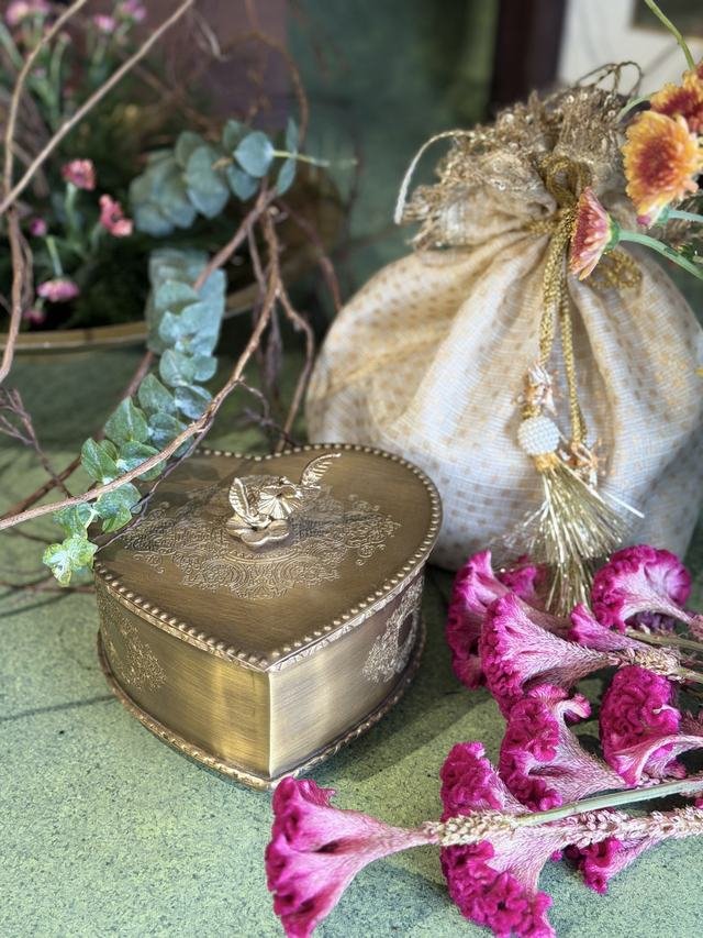 Brass Heart Box